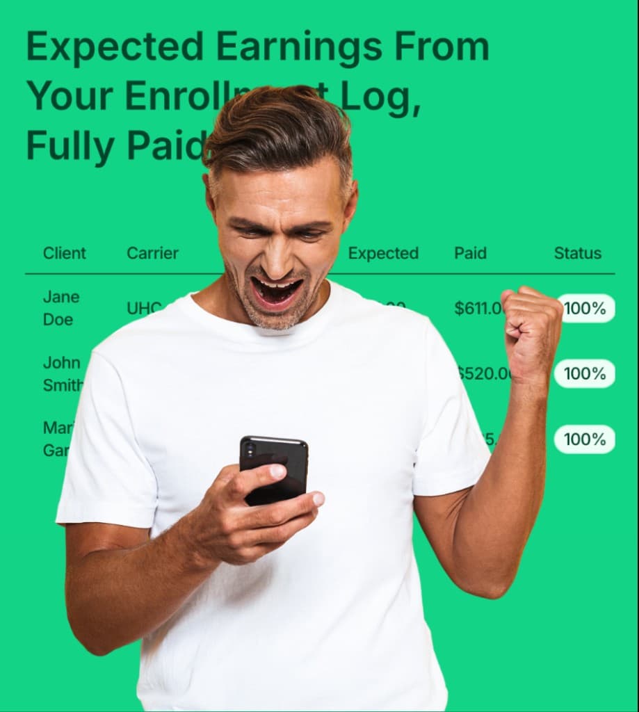 Broker celebrating with Tally earnings report fully paid